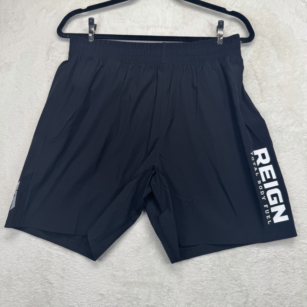 Barbell Apparel Training Shorts Men's L‎ Navy Performance Gym Workout Lined